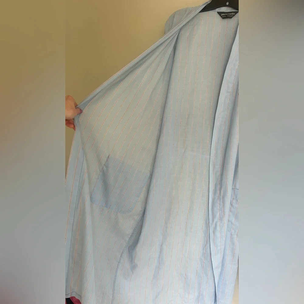 VINTAGE PIERRE CARDIN Kimono Robe Belted Retro Unisex Lightweight Lounge | L/XL